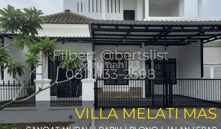 Sangat Murah Rumah 230m2 Rapih Plong Di Villa Melati Mas Serpong 1