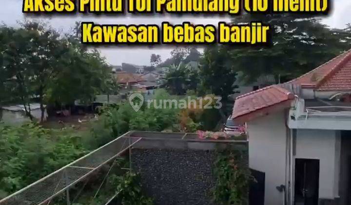 Dijual rumah bergaya villa dengan kolam renang besar harga murah depok 1