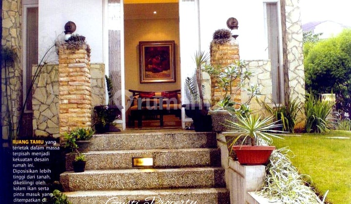 Rumah Cantik Megah Jalan Lebar Tenang Dalam Cluster di Villa Cinere Mas 3