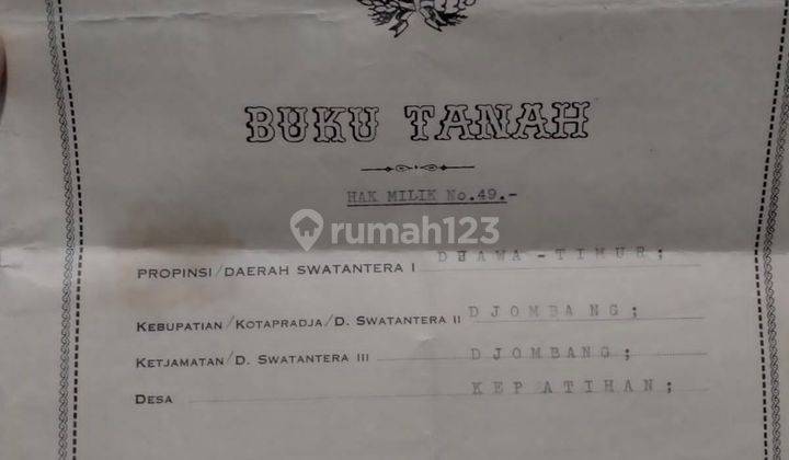 Rumah Tua Hitung Tanah di Pusat Kota Kabupaten Jombang 2