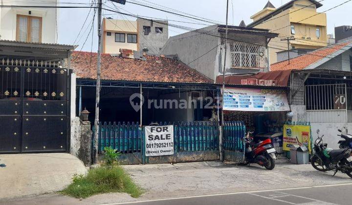 Rumah Lama 1 Lantai Hitung Tanah di Krukut Dekat Jalan Gajah Mada