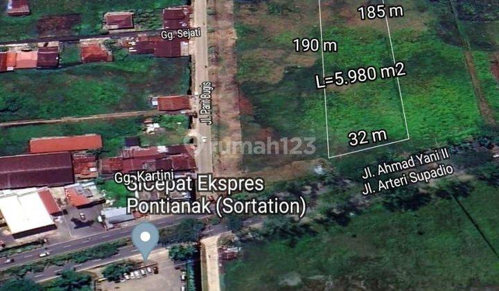 Tanah Pergudangan Lokasi Strategis Dekat Bandara Supadio 1