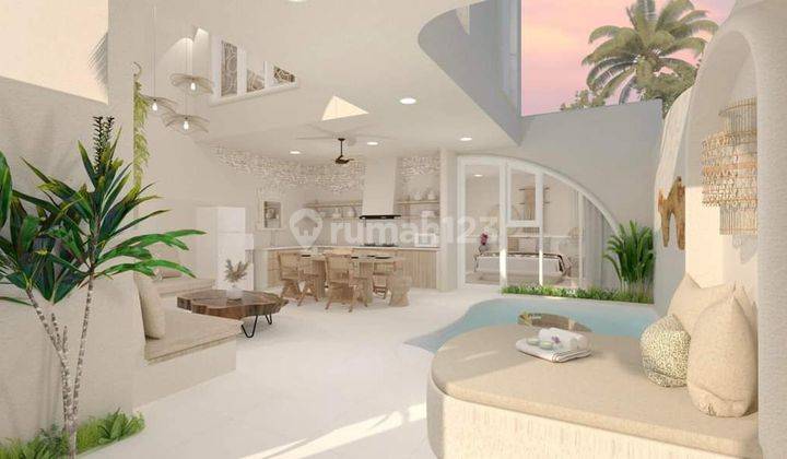 Villa Modern Santorini 2 Lantai Lokasi Premium Di Jimbaran  2