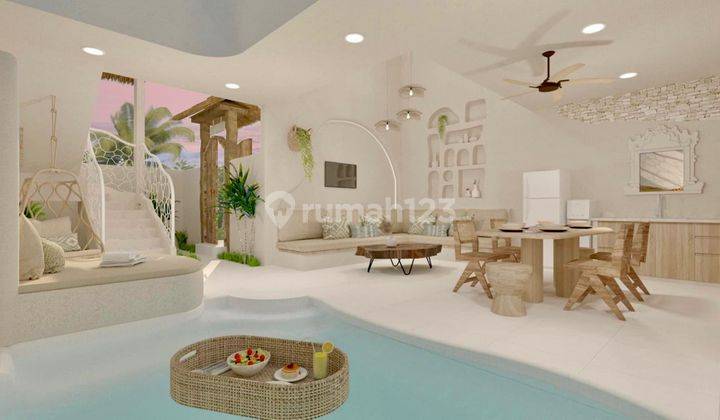 Villa Modern Santorini 2 Lantai Dekat Ke Pantai Di Jimbaran 1