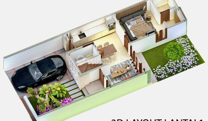 Rumah Modern Minimalis Posat Kota Dekat Living World 2