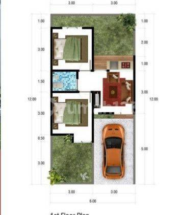 Rumah Baru 1lantai Unfurnish Joyogrand Dekat Ke Brawijaya 2