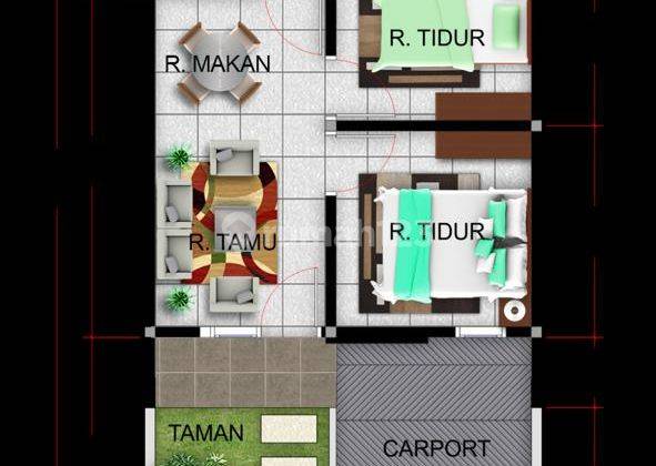 Rumah Primary 2kamar 1lt Inden Unit Dekat Akses Toll Sawojajar 2