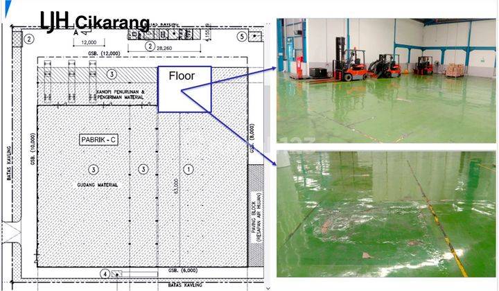 Disewakan Gudang Luas Kawasan Industri Hyundai Cikarang Selatan 2