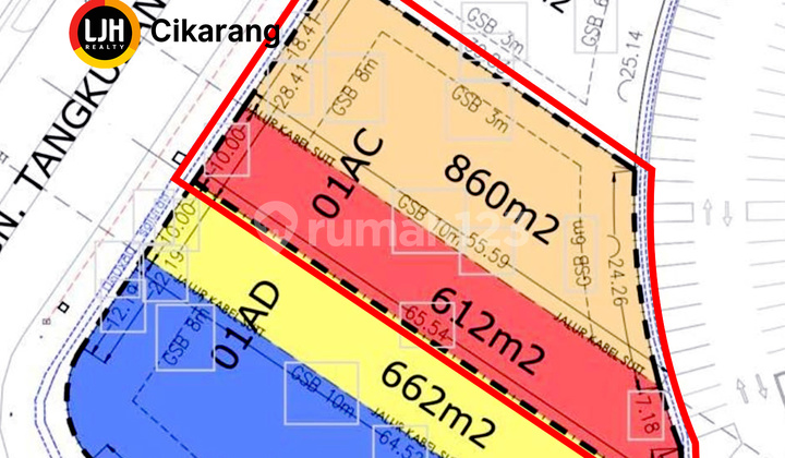Strategic HOT LISTING Plot at Elysium Bridge Lippo Cikarang