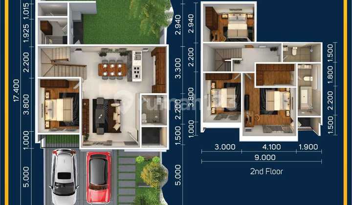 For Sale House Hook Position Ready to Live 4+1 KT Savasa Deltamas Cikarang 2