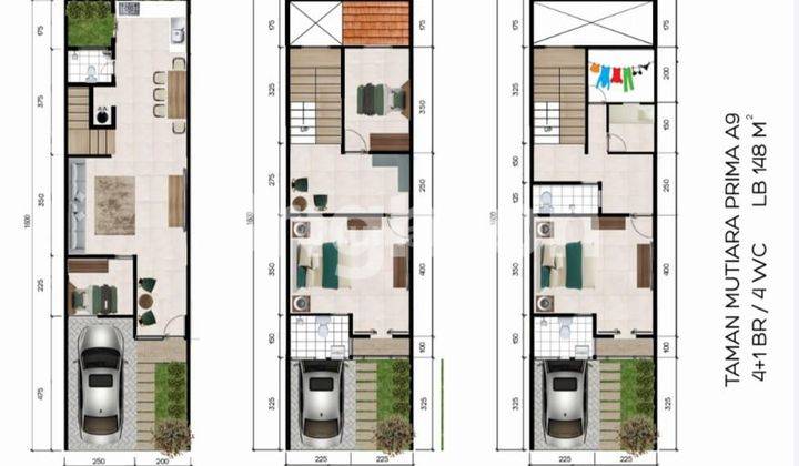 RUMAH MODERN MINIMALIS FULL FURNISH DI KEMANGGISAN, KEBON JERUK 1