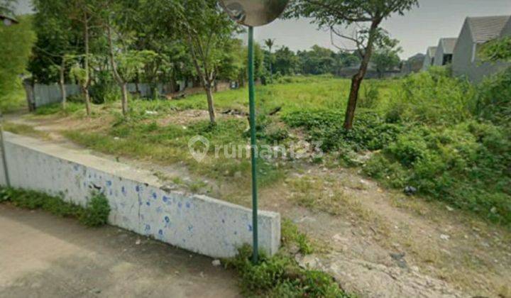 tampak depan jual tanah residential di benua