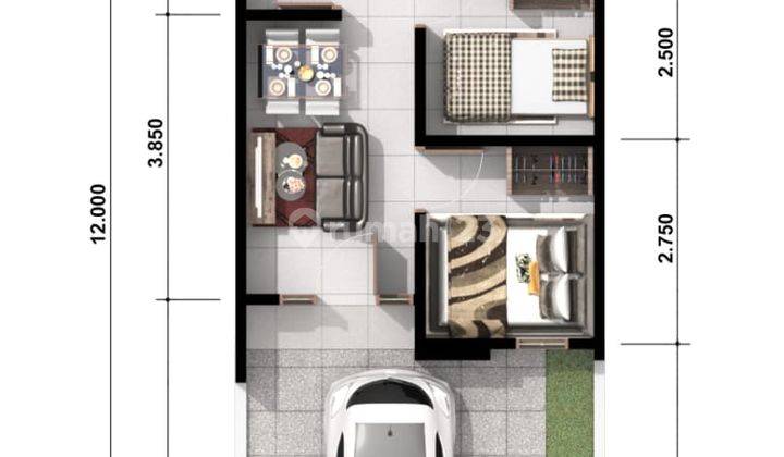 Rumah Grand Bukit Dago luas 60m2 fasilitas lengkap cicilan mulai 1,5jutaan 2