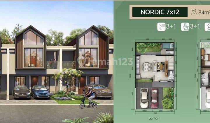 Rumah Nordic 2lt at kebayoran Harmony Bintaro jaya Harga mulai 1,4Man 2