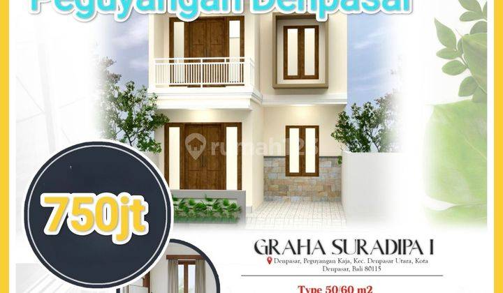 For Sale Perumahan Cluster View Sawah Suradipa Peguyangan Denpasar Bali 1