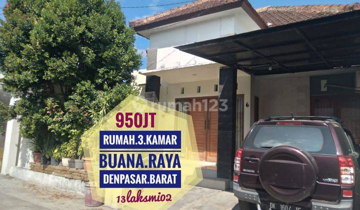 Jual Rumah Ready 3 Kamar Buana Raya Denpasar Barat Bali 1