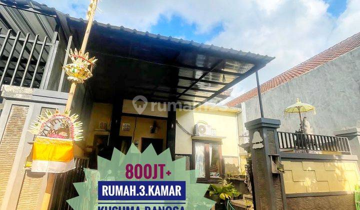 Jual Rumah 3 Kamar Gatsu Kusuma Bangsa Pasar Badung Denpasar Bali 1