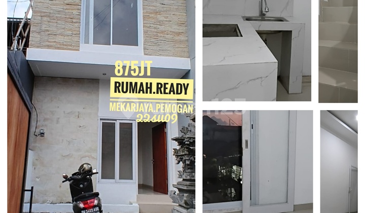 Jual Rumah Baru Ready Bebas Banjir Mekarjaya Pemogan Denpasar Selatan Bali Dekat Mall Bali Galeria 875 Juta