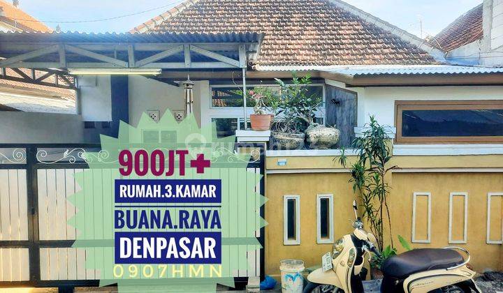 Jual Rumah ready 3 kamar Buana Raya Mahendradata Denpasar Bali 1