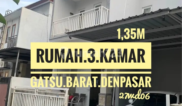 Rumah Dijual Siap Huni Tingkat 3 Kamar Panamparan Gatsu Barat Muding Denpasar Bali