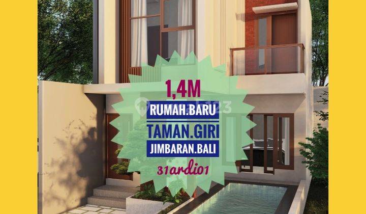 Jual Rumah Baru Tingkat 3 Kamar Isi Kolam Renang Taman Giri Mumbul Jimbaran Bali 1