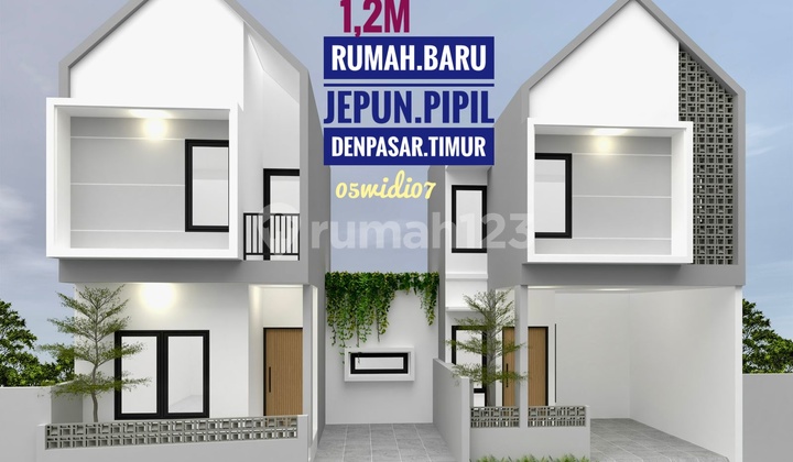 Jual Rumah Baru Tingkat 3 Kamar Jepun Pipil Gatsu Timur Denpasar Bali 1