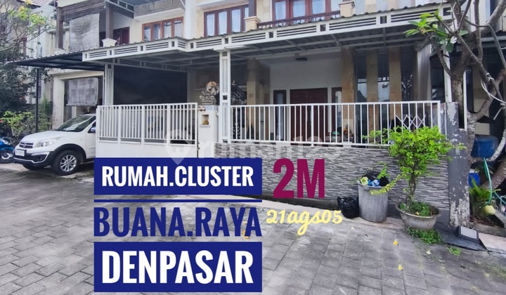 Jual Rumah Cluster 3 Kamar Buana Raya Kerobokan Denpasar Barat Bali 1