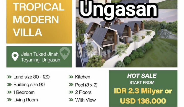 For Sale Villa with Sea View Ungasan South Kuta Bali