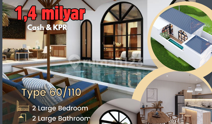 Jual Vila Murah Dekat Bali United Training Centerpantai Saba Gianyar Bali