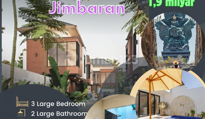 For Sale Villa Ready Siap Huni View Gwk Ungasan Jimbaran Bali