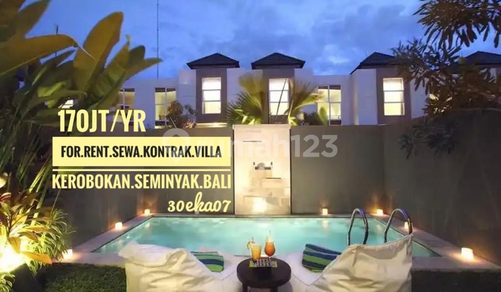 For Rent Kontrak Sewa Villa Furnished Security 24 Jam Kerobokan Seminyak Denpasar Barat Bali