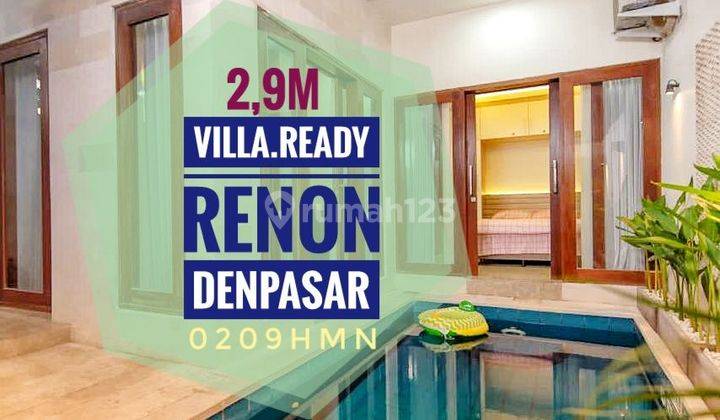 Villa for sale ready cluster Tukad Balian Renon Denpasar Bali 1