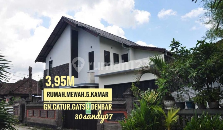 Jual Rumah Mewah 5 Kamar Besar Gunung Catur Gatsu Barat Denpasar Bali