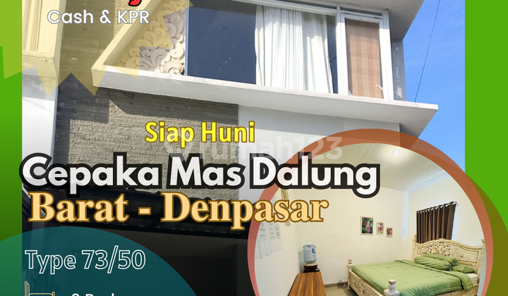 Jual Rumah Siap Huni Tingkat Furnished Dekat Canggu Dalung Kuta Bali