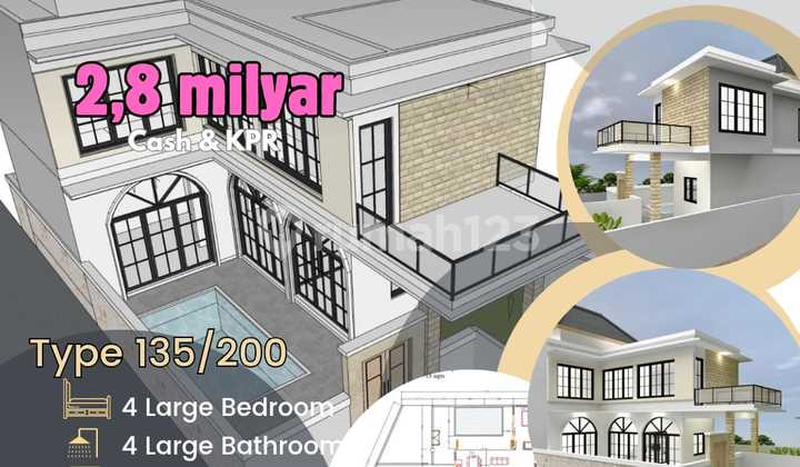 For Sale Move-in Ready 4-Bedroom Villa with Pool Near Ngurah Rai Airport Jimbaran Bali