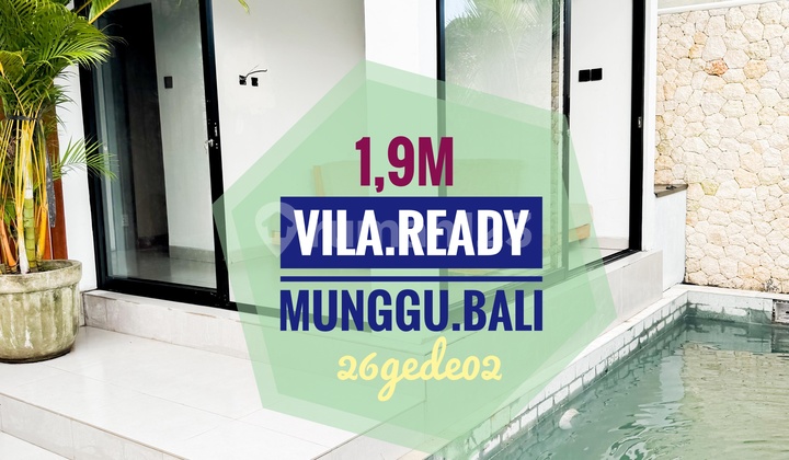 Jual Villa Baru Siap Huni View Sawah Cepaka Munggu Bali