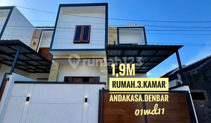 Jual Rumah Baru Ready Tingkat 3 Kamar Dekat Kerobokan Denpasar Barat Bali