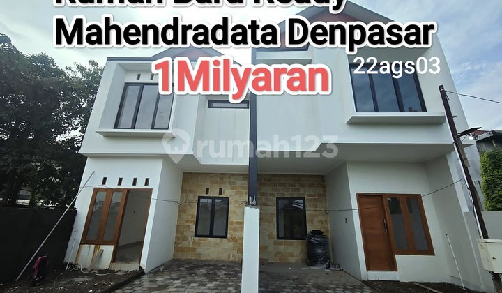 Jual Rumah Siap Huni Baru 3 Kamar Tingkat Mahendradata Denpasar Barat Bali
