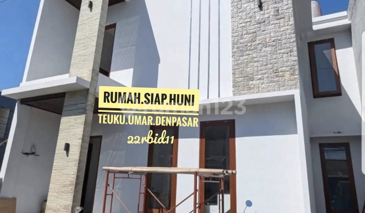 Jual Rumah Baru 3 Kamar Dekat Level21 Mall Sekolah Santo Yosef Renon Denpasar Bali 1