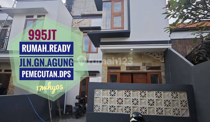 Jual Rumah Ready Baru Tingkat 3 Kamar Gn Agung Pemecutan Denpasar Bali 1