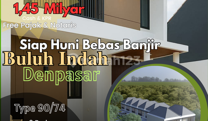 Jual Rumah Baru 3 Kamar Buluh Indah Mahendradata Denpasar Bali