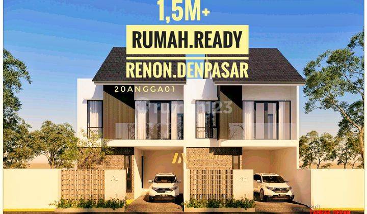 Jual Rumah Ready 3 Kamar Renon Tukad Balian Sanur Denpasar Bali 1