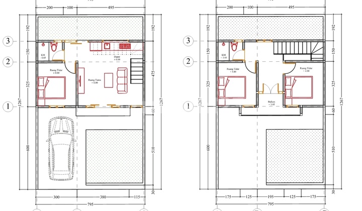 Jual Rumah Baru Tingkat 3 Kamar Dekat Sekolah Taman Rama Terminal Ubung Lapangan Lumintang Gatsu Denpasar Bali 2