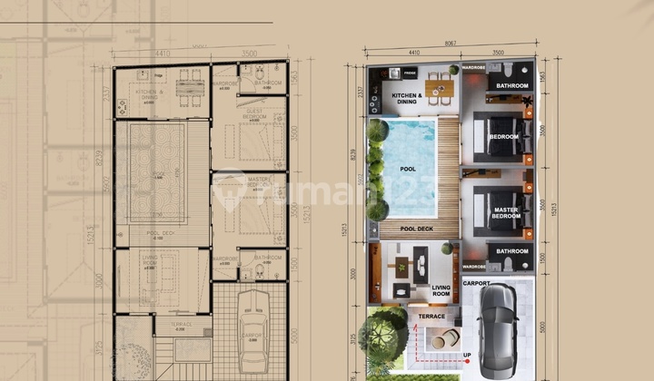 Jual Villa View Laut Kampial Nusa Dua Bali