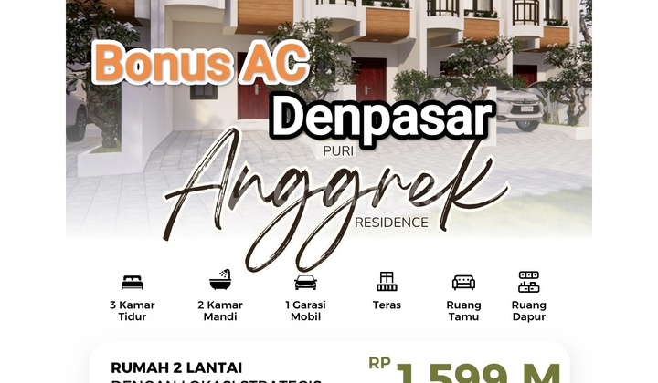 Jual Rumah Dekat Pasar Kreneng Polda Bali Renon Denpasar