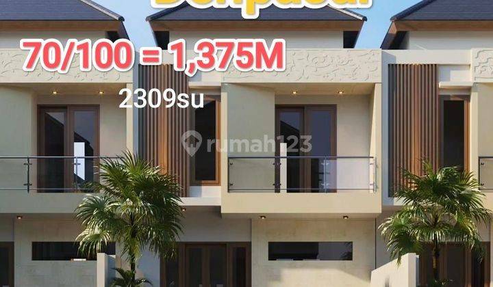 Jual Rumah 3 Kamar Ubung Gatsu Lumintang Denpasar Bali 1