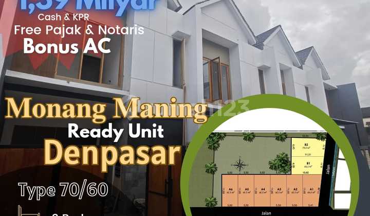 For Sale Ready Unit Siap Huni Rumah Di Monang Maning Denpasar Bali 1