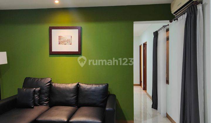 ruang tamu apartemen grand setiabudi type 3