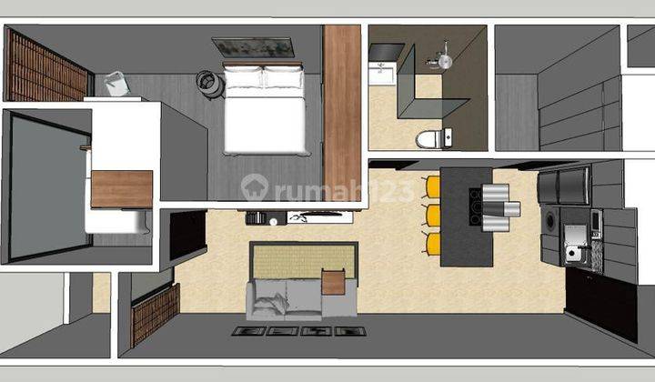 Apartemen Sudirman Suite, 2+1br Furnished Nego 6
