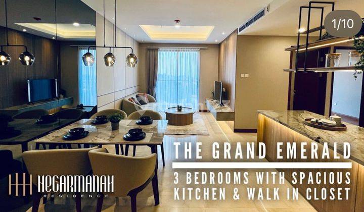 Hegarmanah Residence The Grand Emerald 3 Bedrooms Apartement  1